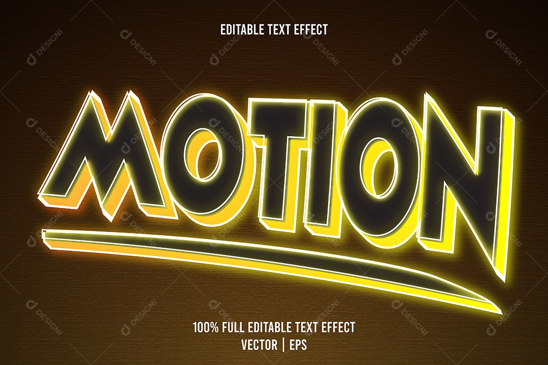 Efeito de Texto Ilustração Vetor EPS Editável