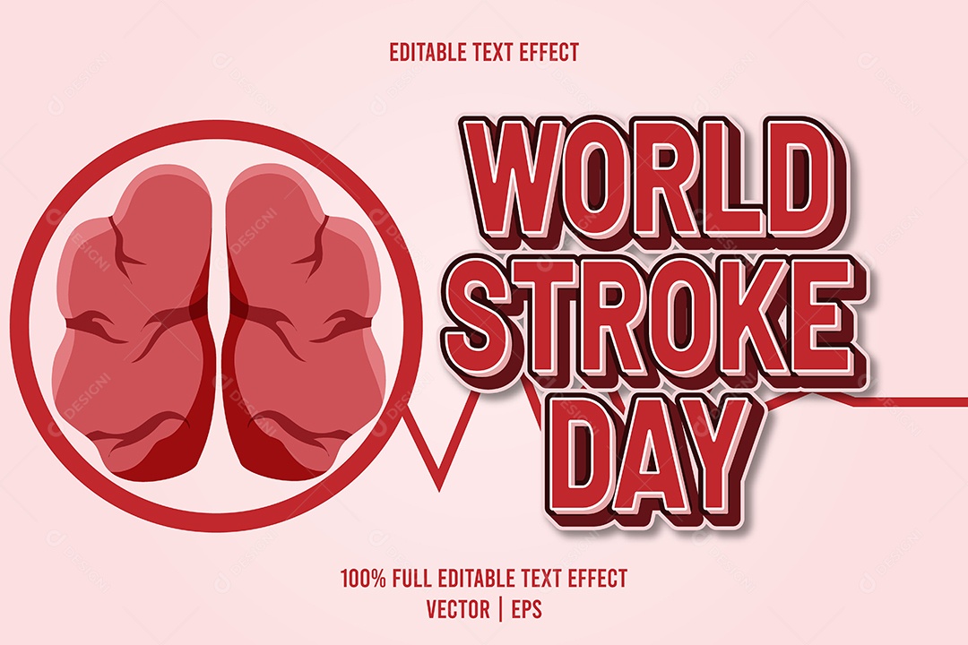 Efeito de Texto Ilustração Vetor EPS Editável