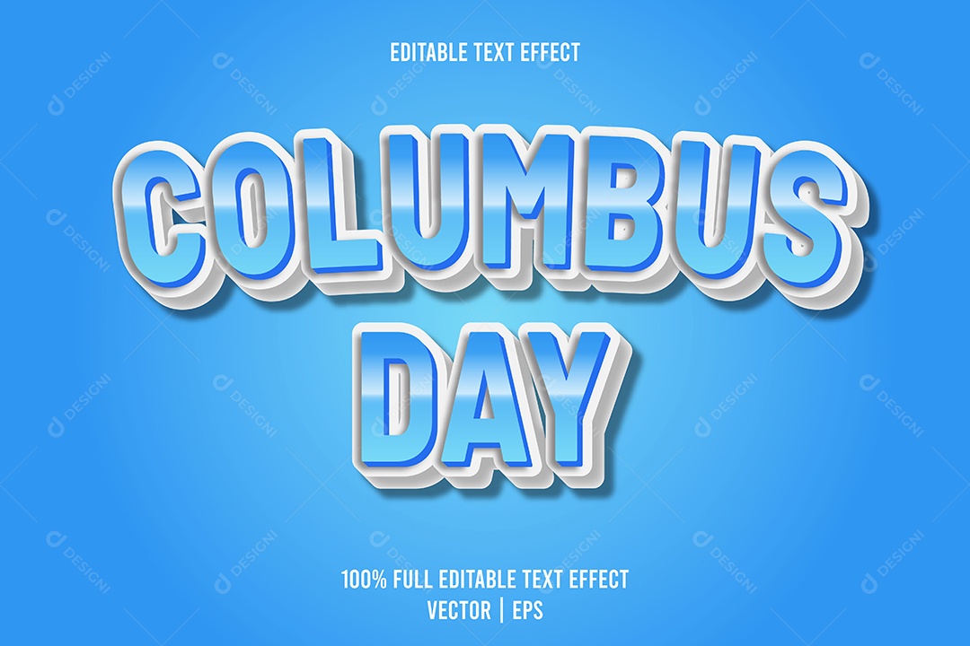 Efeito de Texto Ilustração Vetor EPS Editável