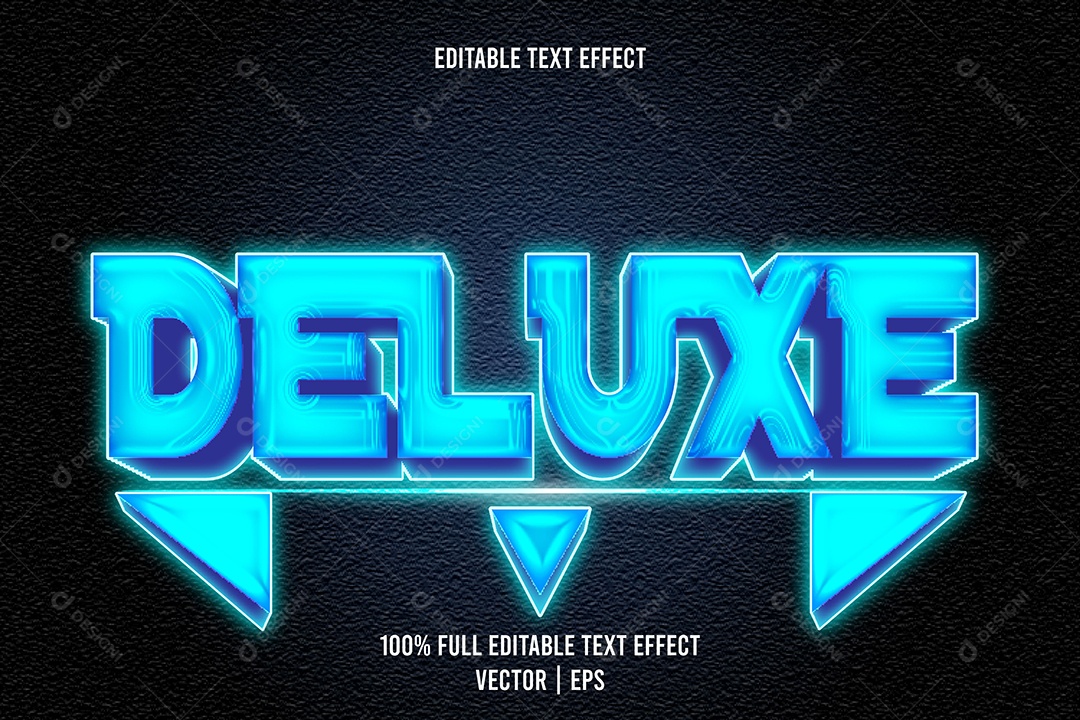 Efeito de Texto Ilustração Vetor EPS Editável