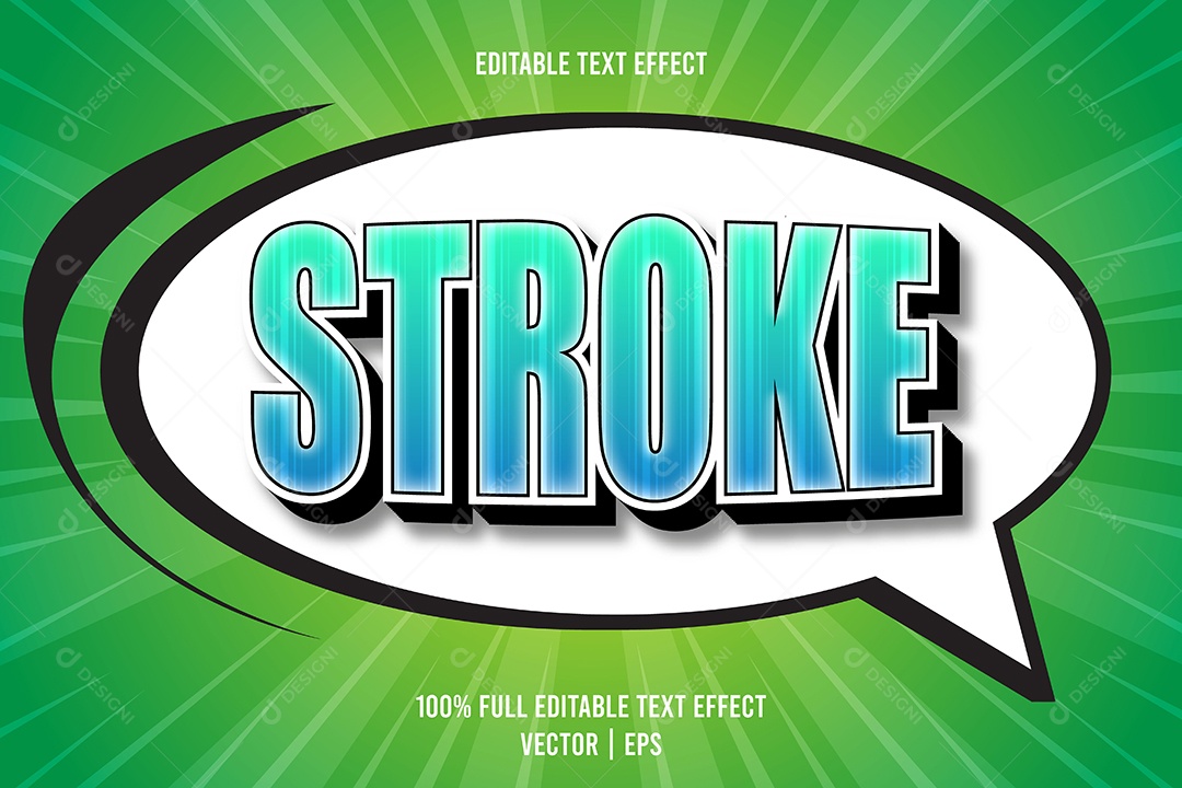 Efeito de Texto Ilustração Vetor EPS Editável