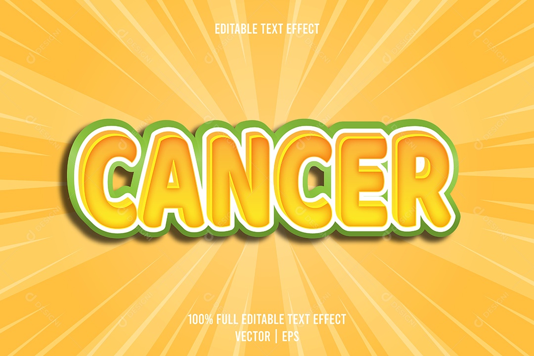 Efeito de Texto Ilustração Vetor EPS Editável