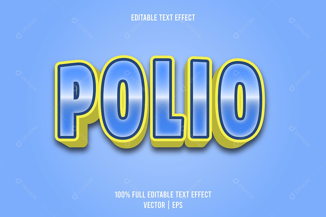 Efeito de Texto Ilustração Vetor EPS Editável