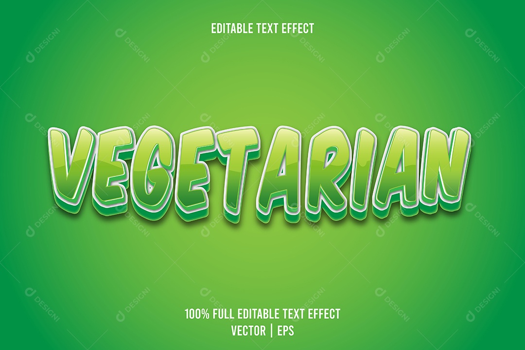 Efeito de Texto Ilustração Vetor EPS Editável