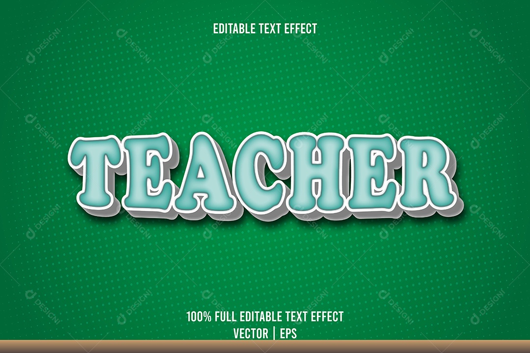 Efeito de Texto Ilustração Vetor EPS Editável