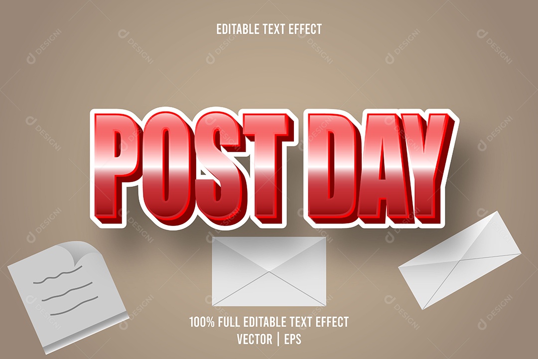 Efeito de Texto Ilustração Vetor EPS Editável