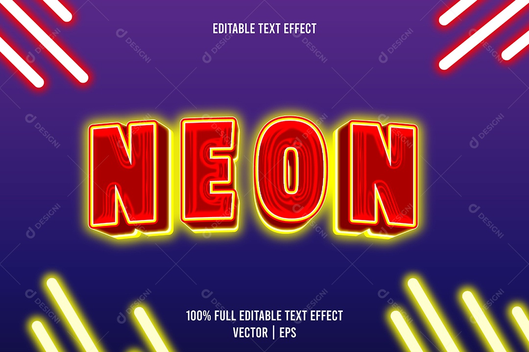 Efeito de Texto Ilustração Vetor EPS Editável