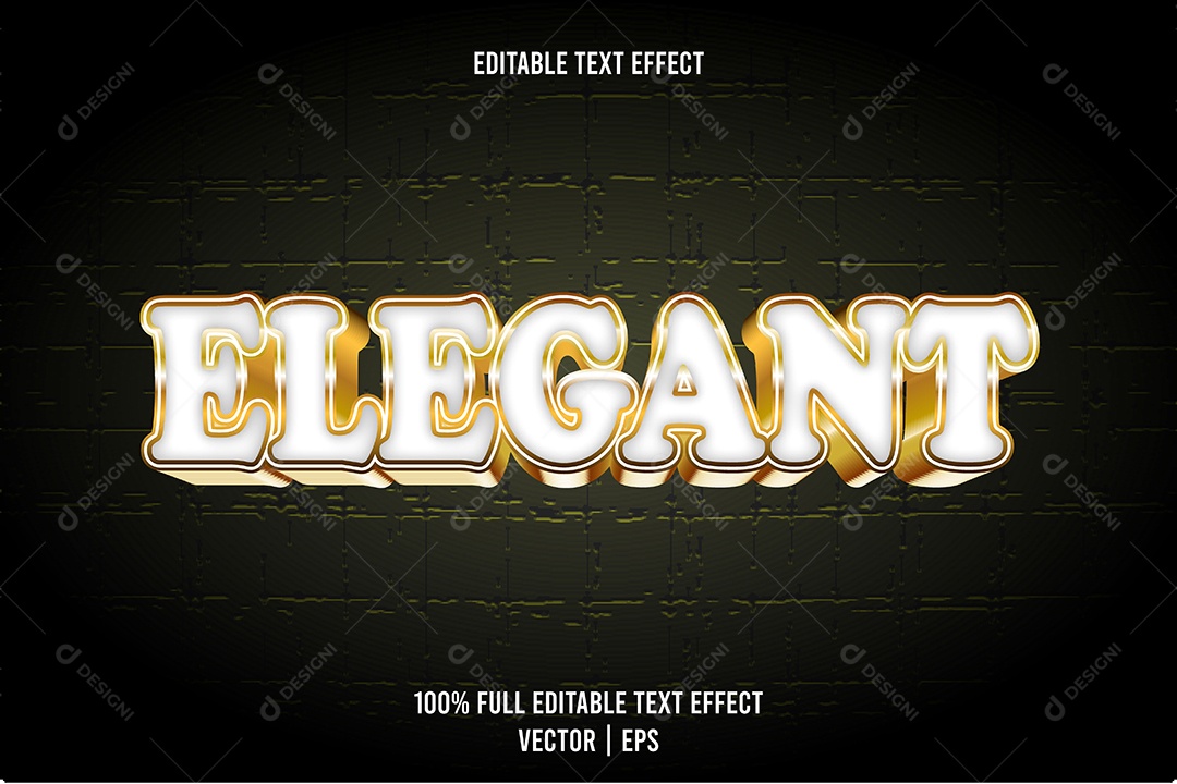 Efeito de Texto Ilustração Vetor EPS Editável