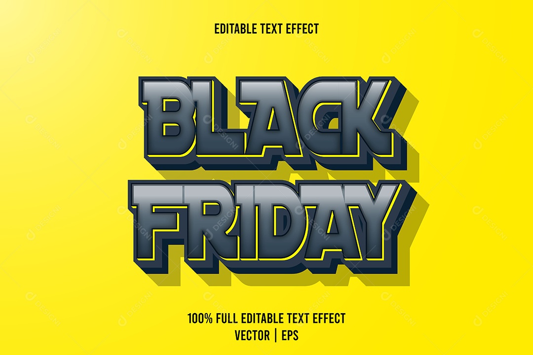 Efeito de Texto Ilustração Vetor EPS Editável