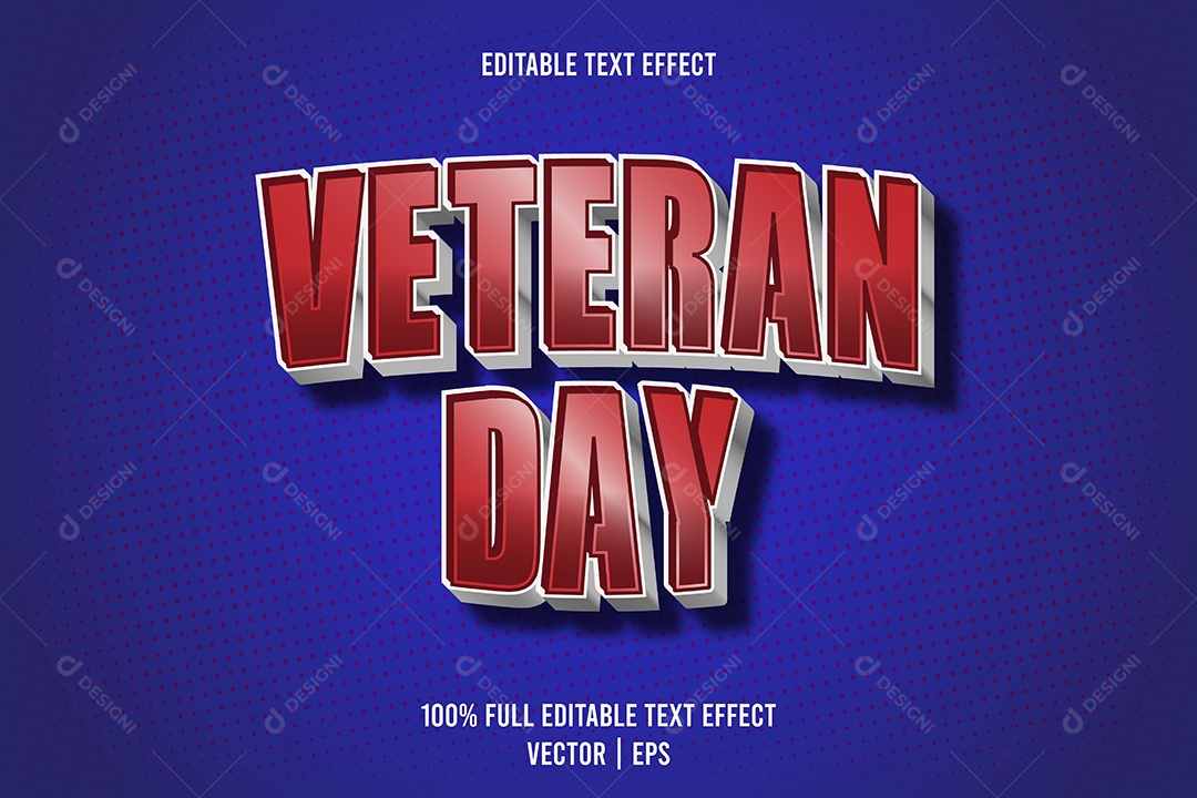 Efeito de Texto Ilustração Vetor EPS Editável