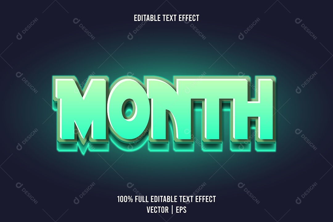 Efeito de Texto Ilustração Vetor EPS Editável