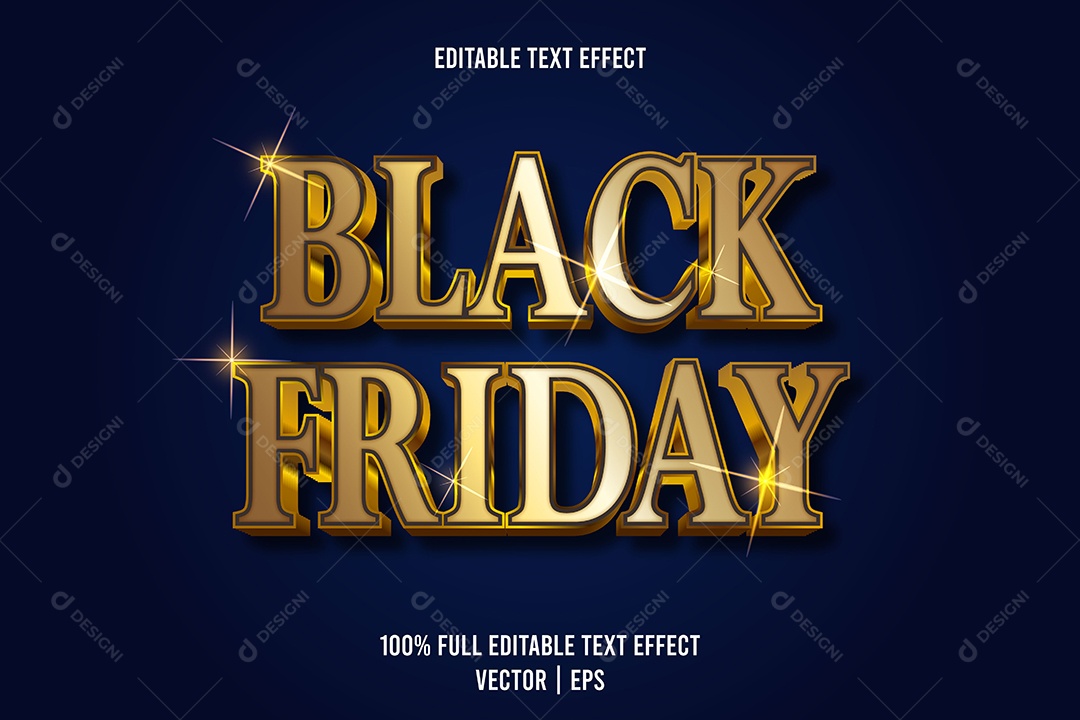 Efeito de Texto Ilustração Vetor EPS Editável