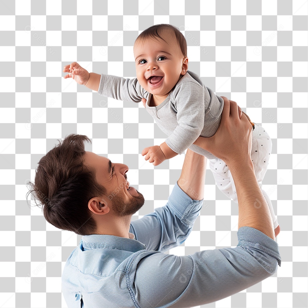 Father and His Son Transparent PNG