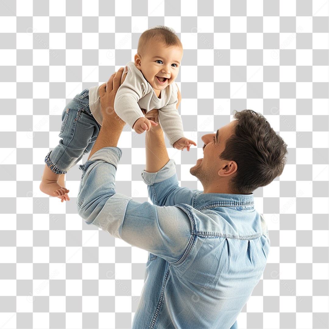 Father and His Son Transparent PNG