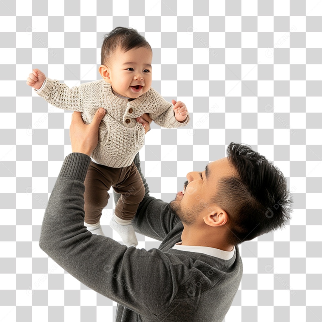 Father and His Son Transparent PNG