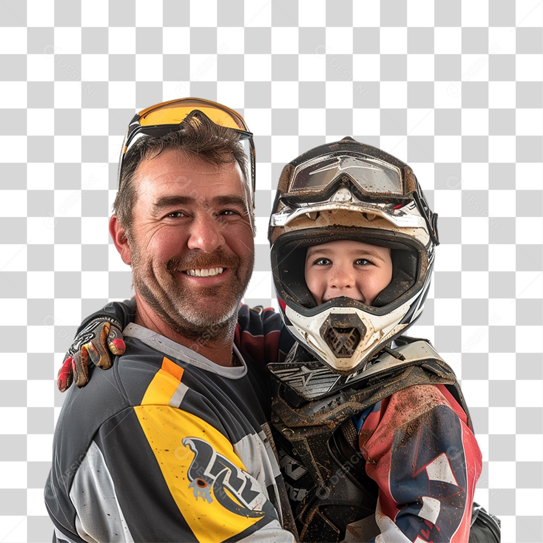 Pai e Seu Filho PNG Transparente