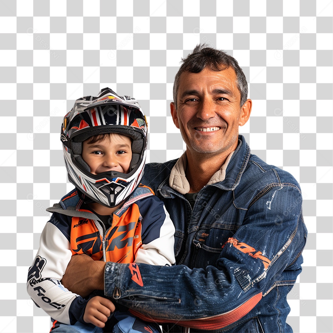 Pai e Seu Filho PNG Transparente