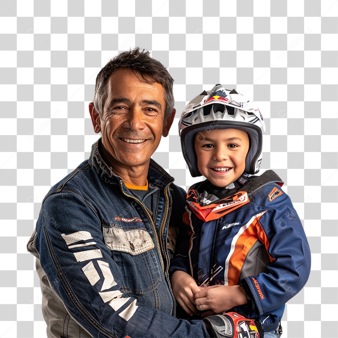 Pai e Seu Filho PNG Transparente