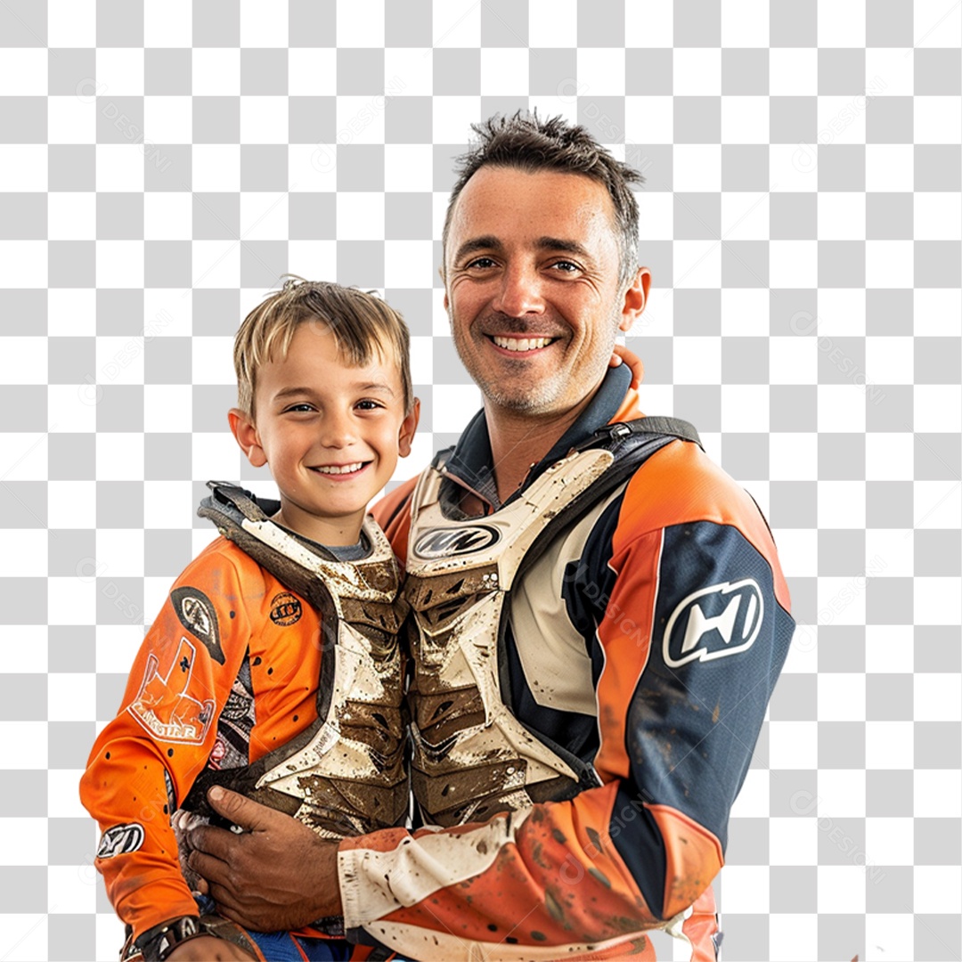 Pai e Seu Filho PNG Transparente