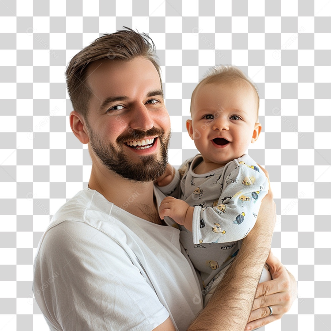 Pai e Seu Filho PNG Transparente