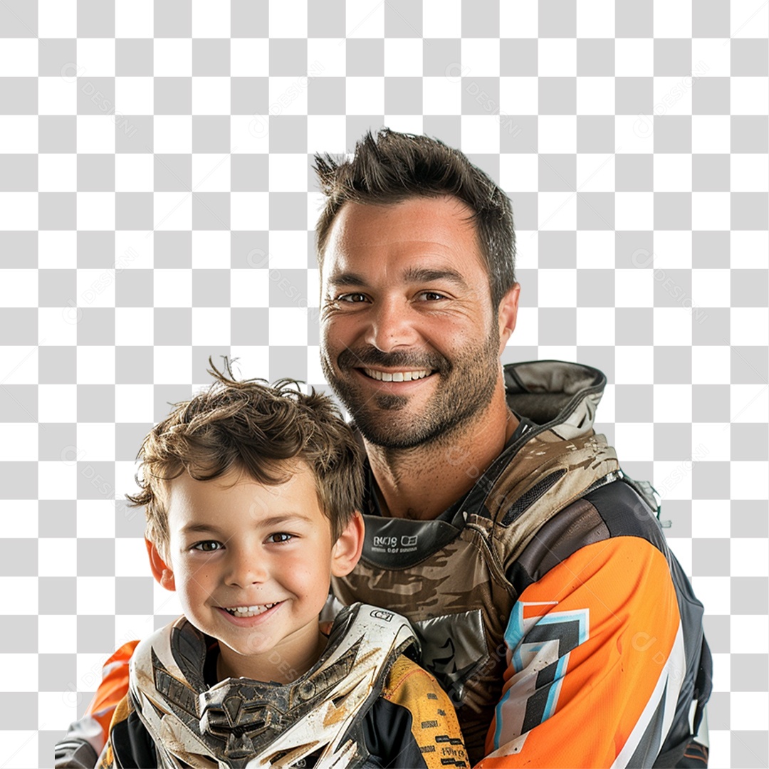 Pai e Seu Filho PNG Transparente