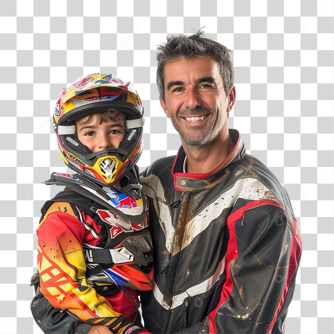 Pai e Seu Filho PNG Transparente