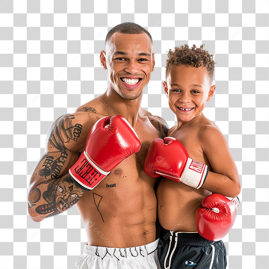 Pai e Seu Filho PNG Transparente