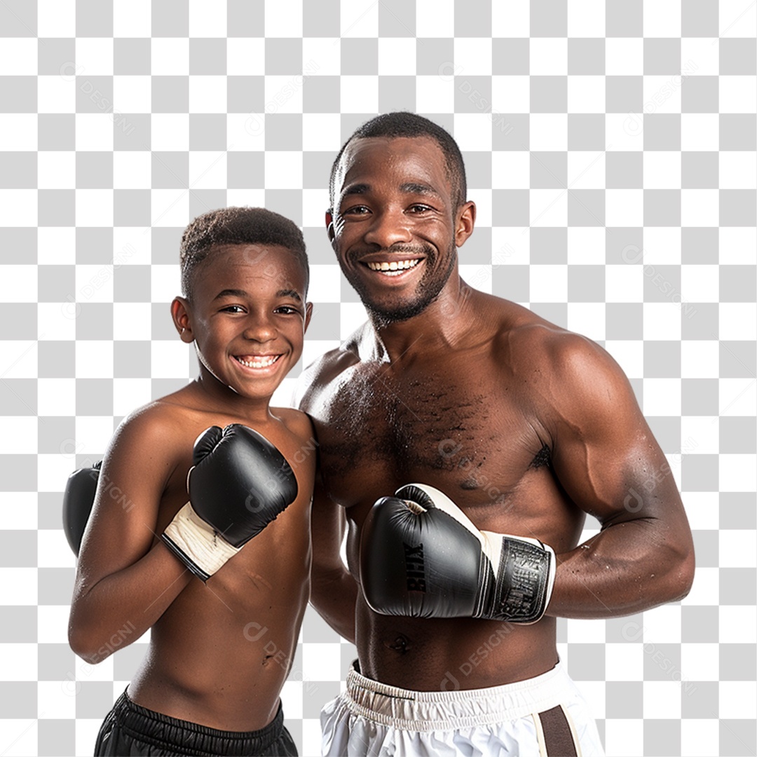 Pai e Seu Filho PNG Transparente