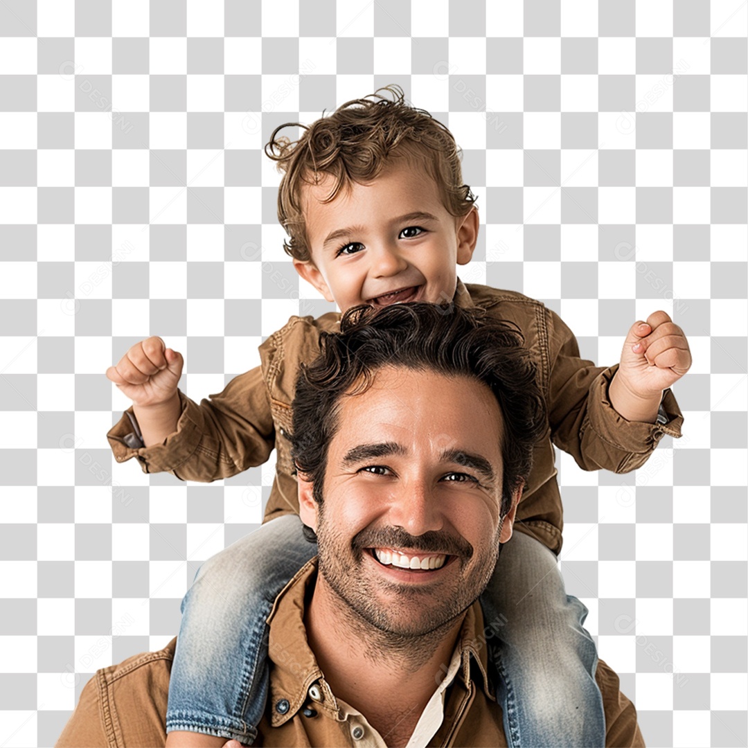 Pai e Seu Filho PNG Transparente