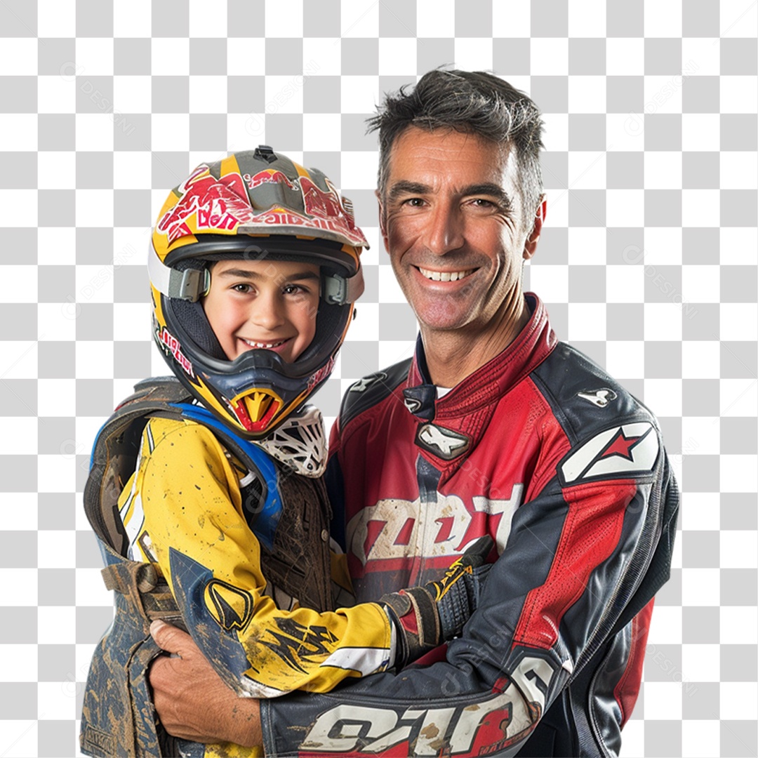 Pai e Seu Filho PNG Transparente