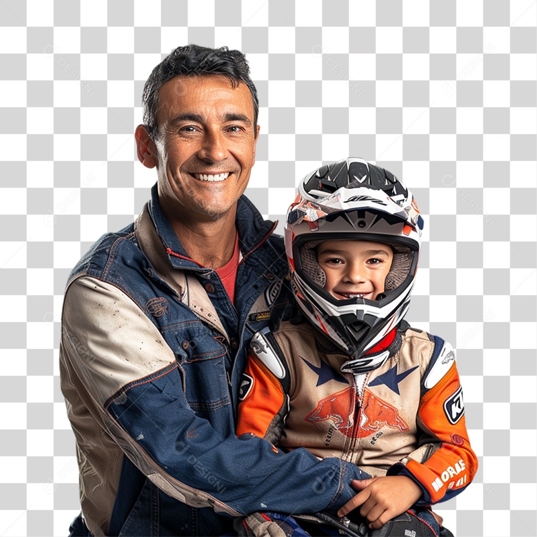 Pai e Seu Filho PNG Transparente