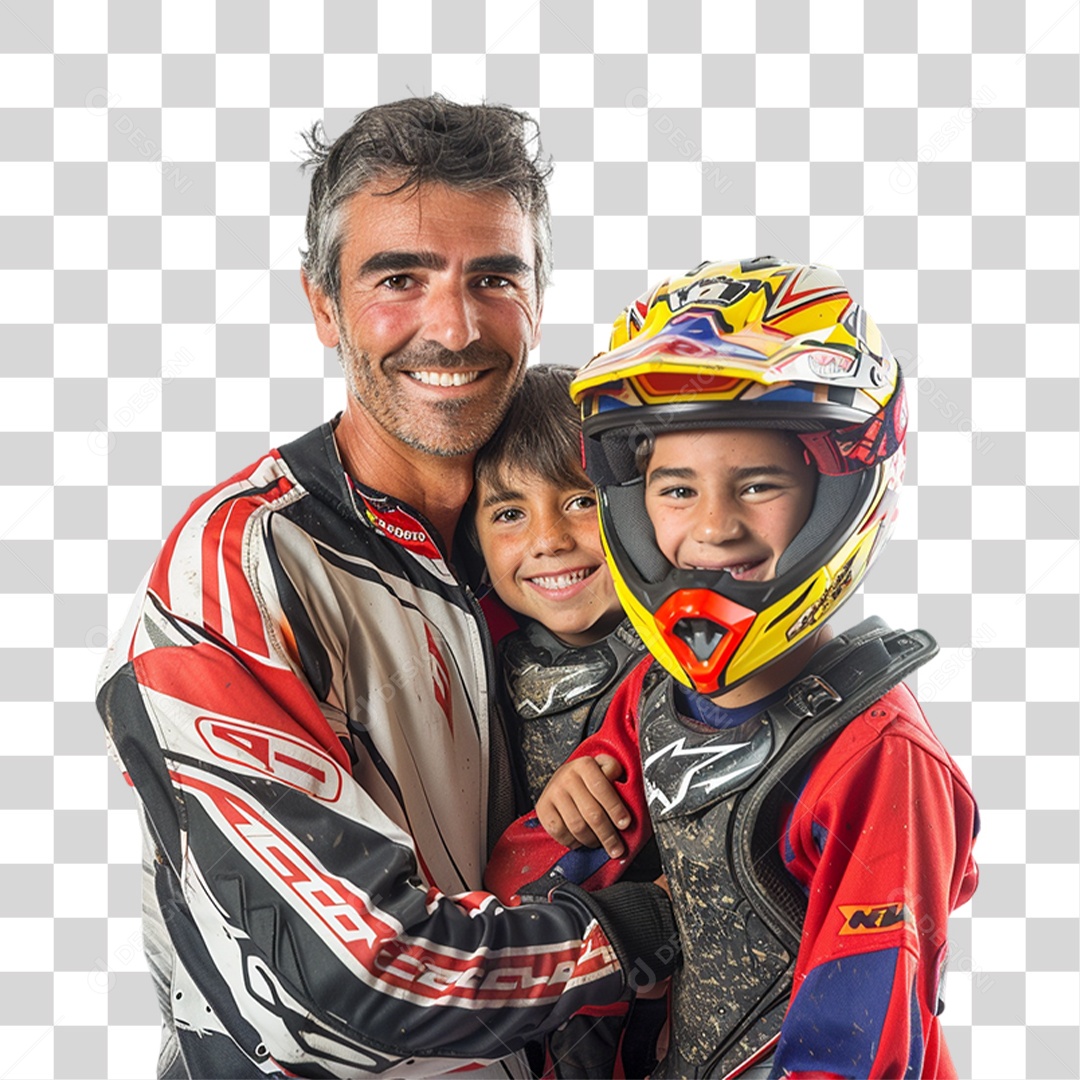 Pai e Seus Filho PNG Transparente