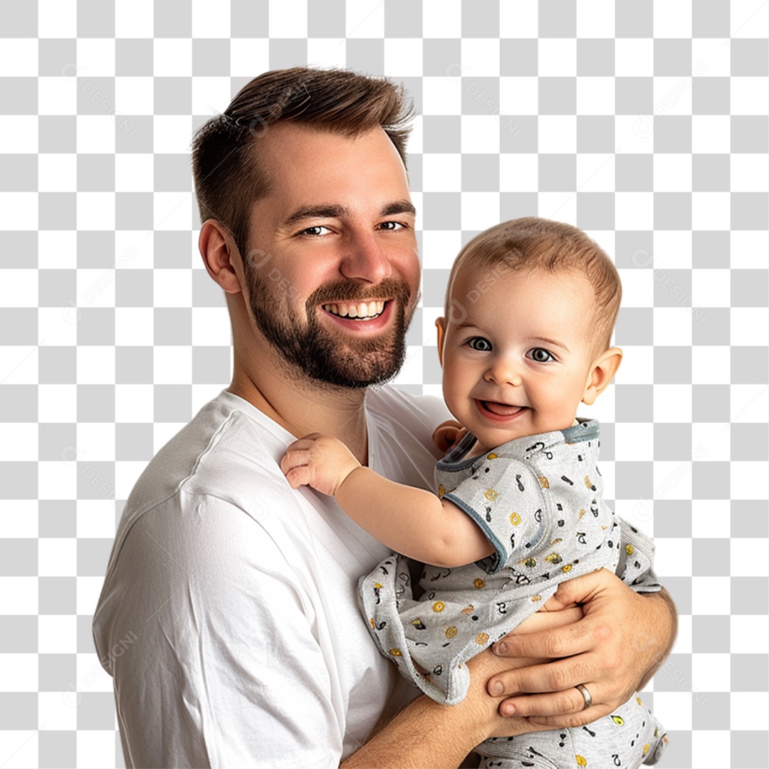 Pai e Seu Filho PNG Transparente