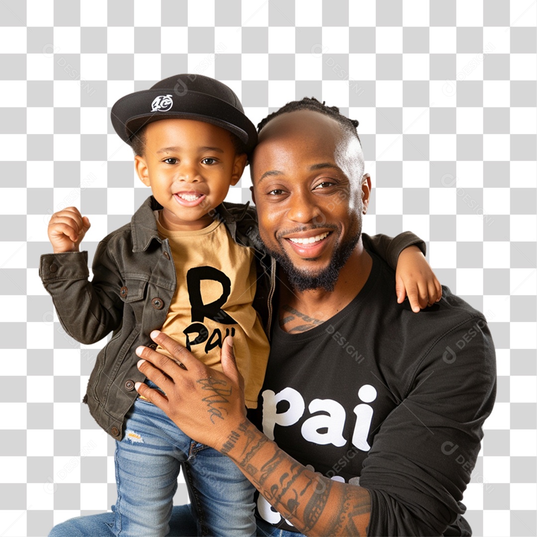 Pai e Seu Filho PNG Transparente