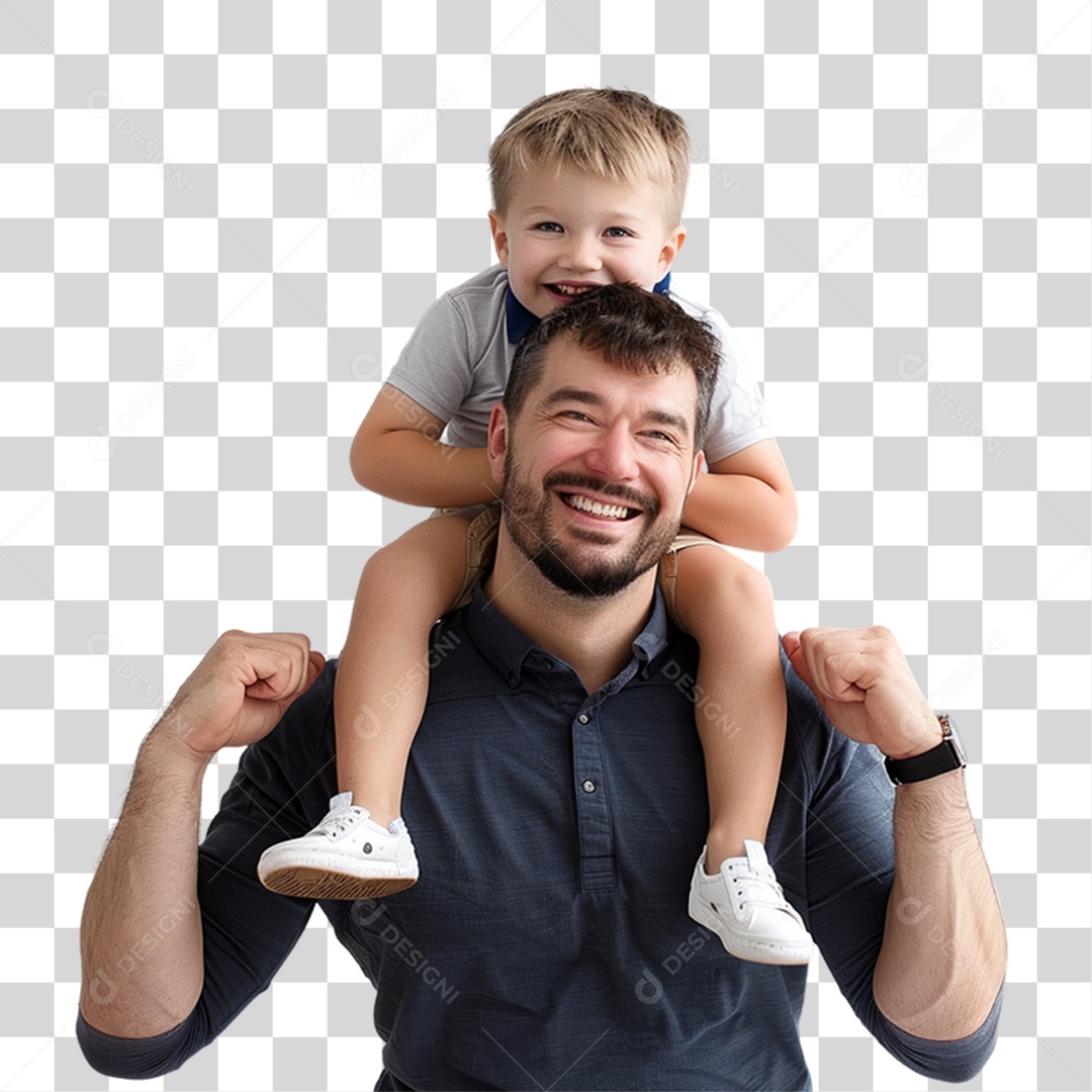 Pai e Seu Filho PNG Transparente