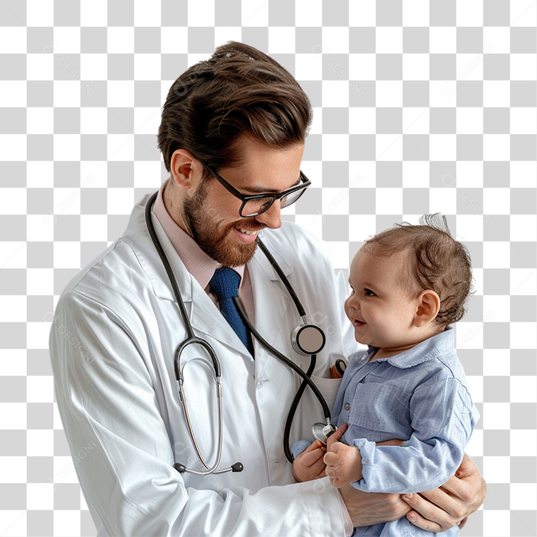 Médico Pediatra PNG Transparente