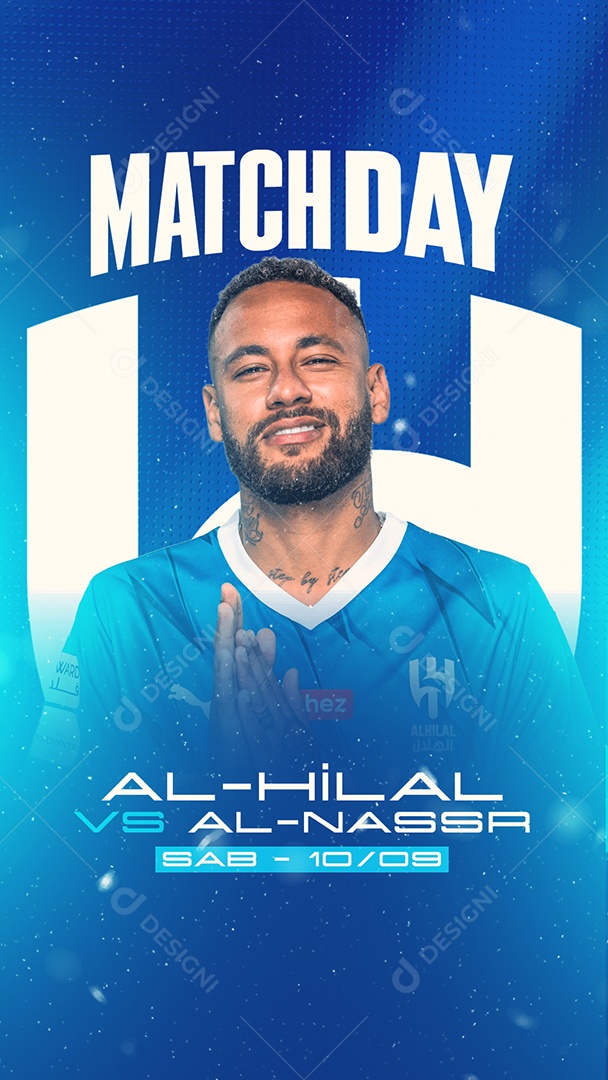 Story Futebol Al-Hilal X Al-Nassr Social Media PSD Editável
