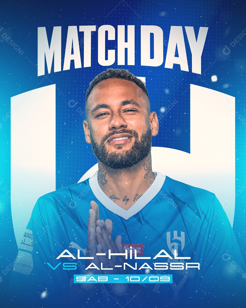 Futebol Al-Hilal X Al-Nassr Social Media PSD Editável