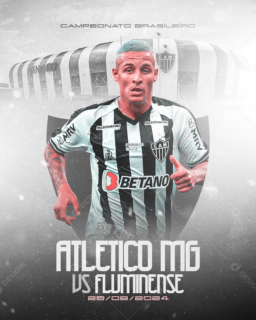Futebol Atletico MG X Fluminense Social Media PSD Editável