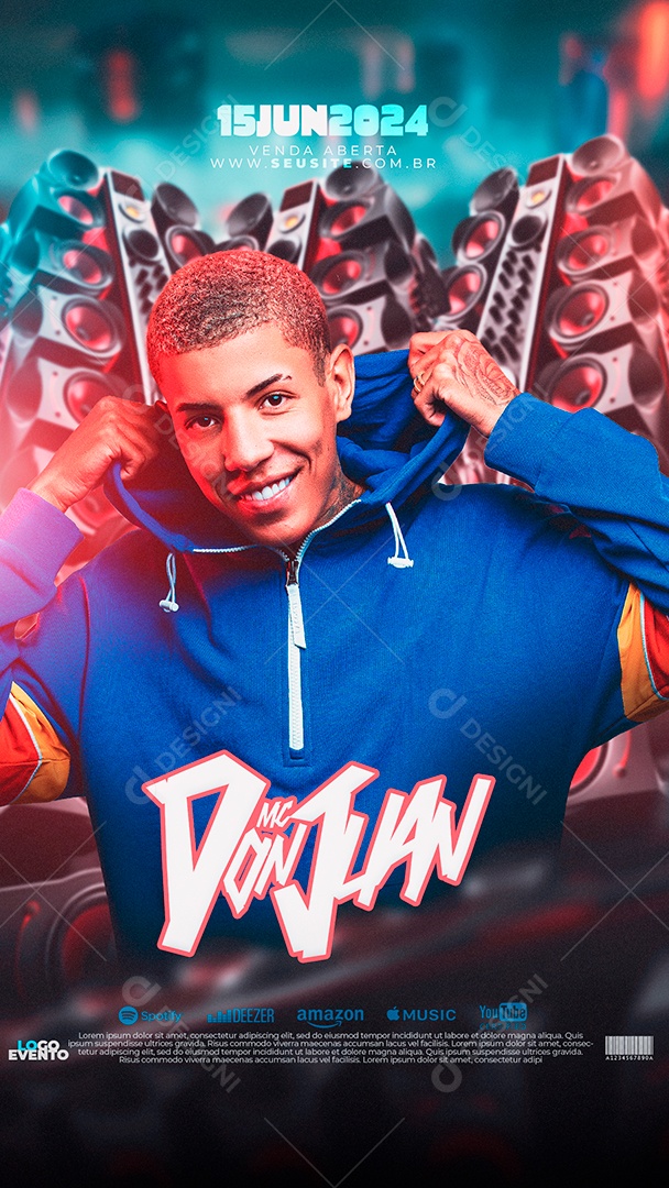 Flyer Evento MC Don Juan Story