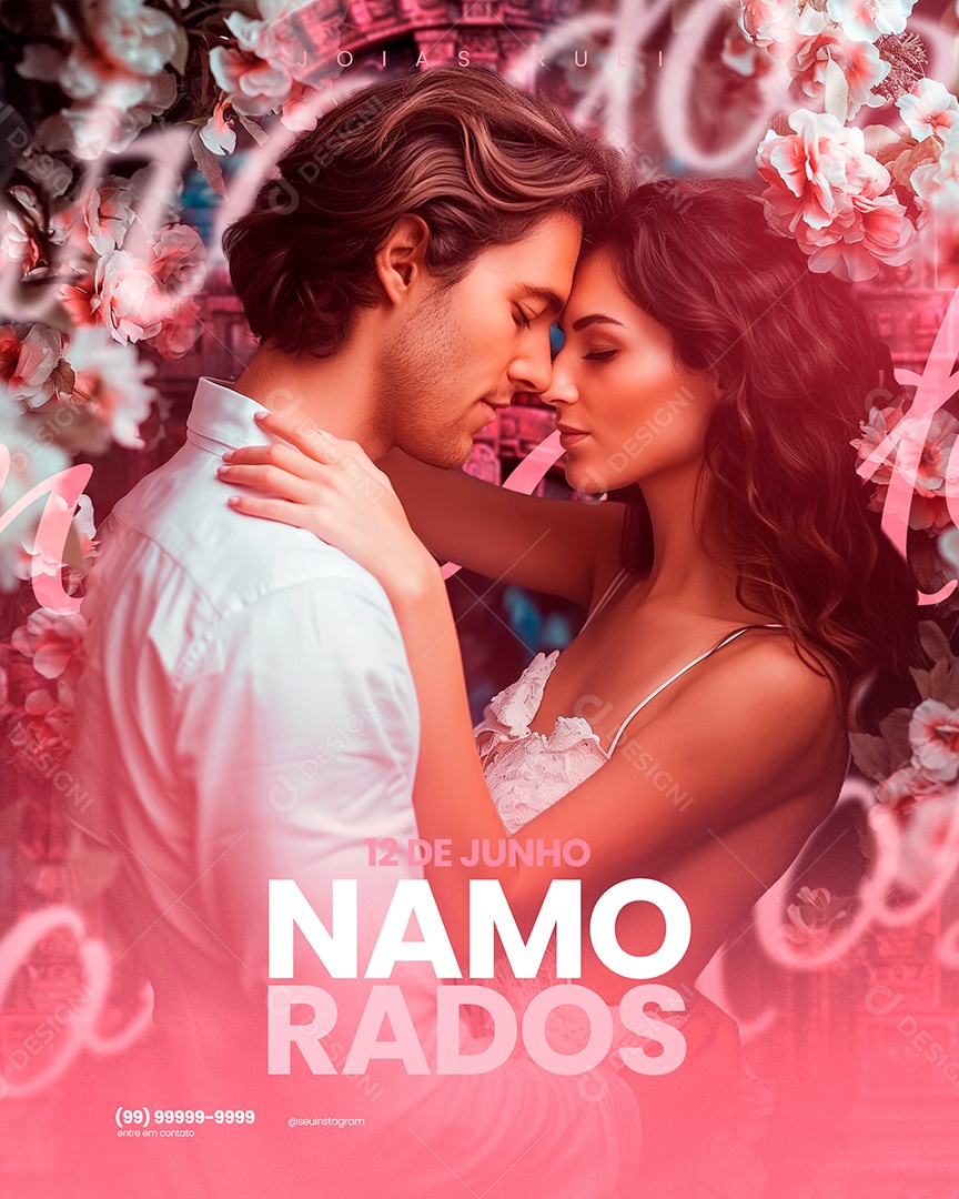 Dia dos Namorados Feed Social Media PSD Editável