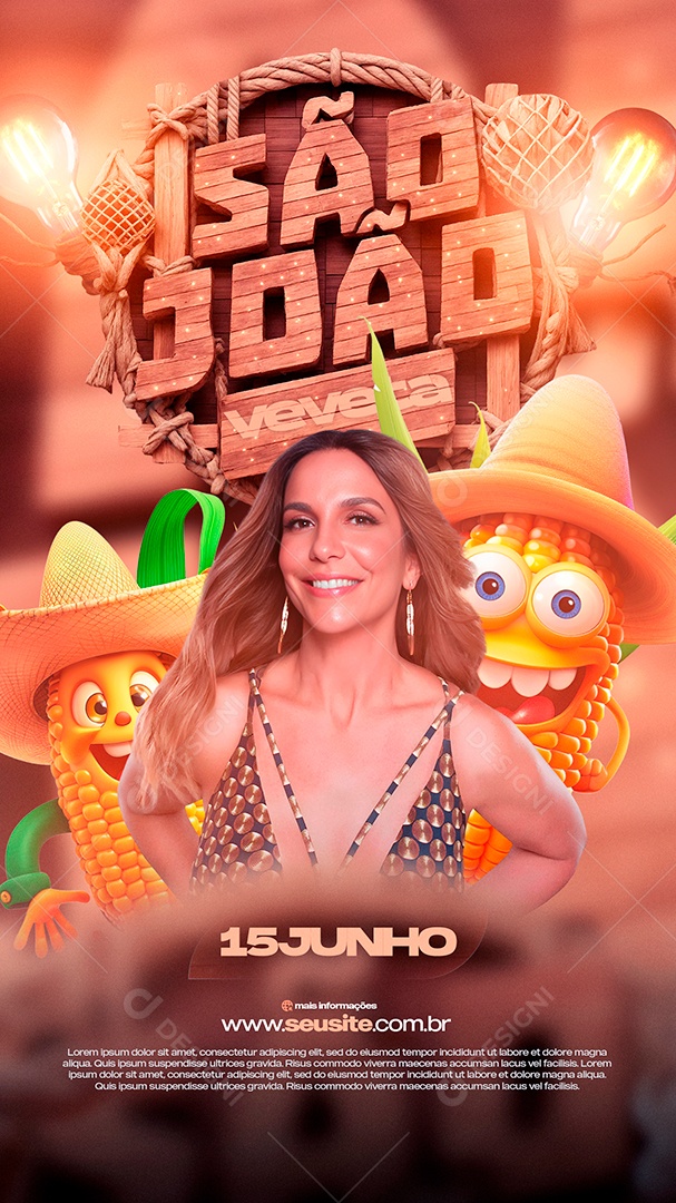 Flyer São João da Veveta Story