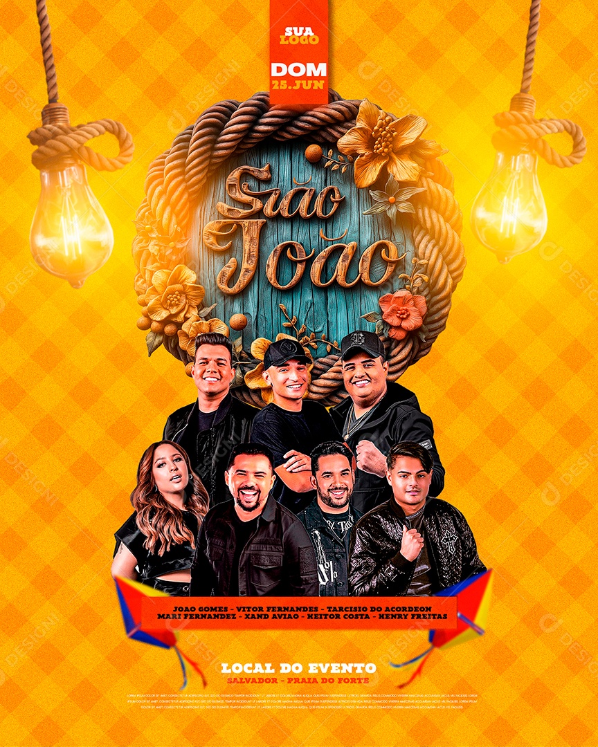 Flyer São João em Salvador com Eles Feed