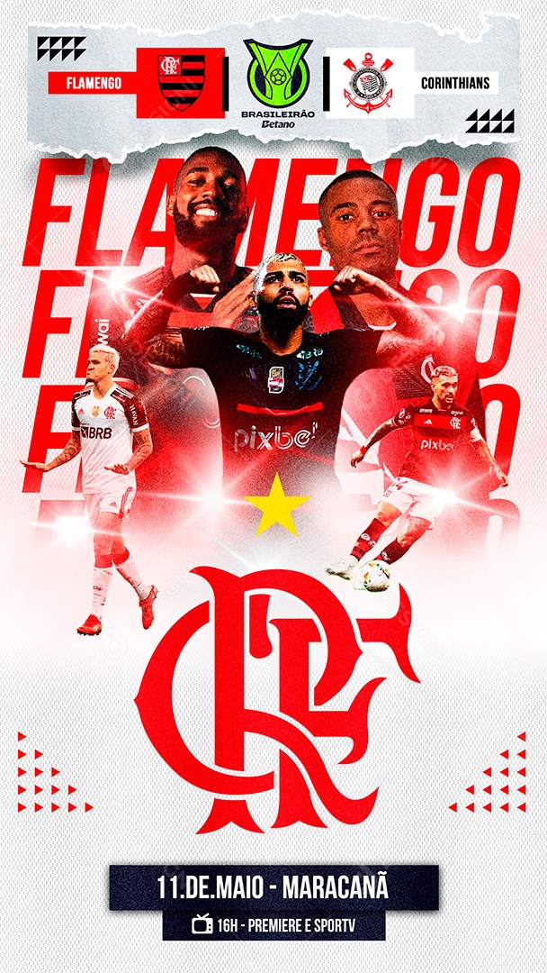 Social Media Futebol PSD Editável