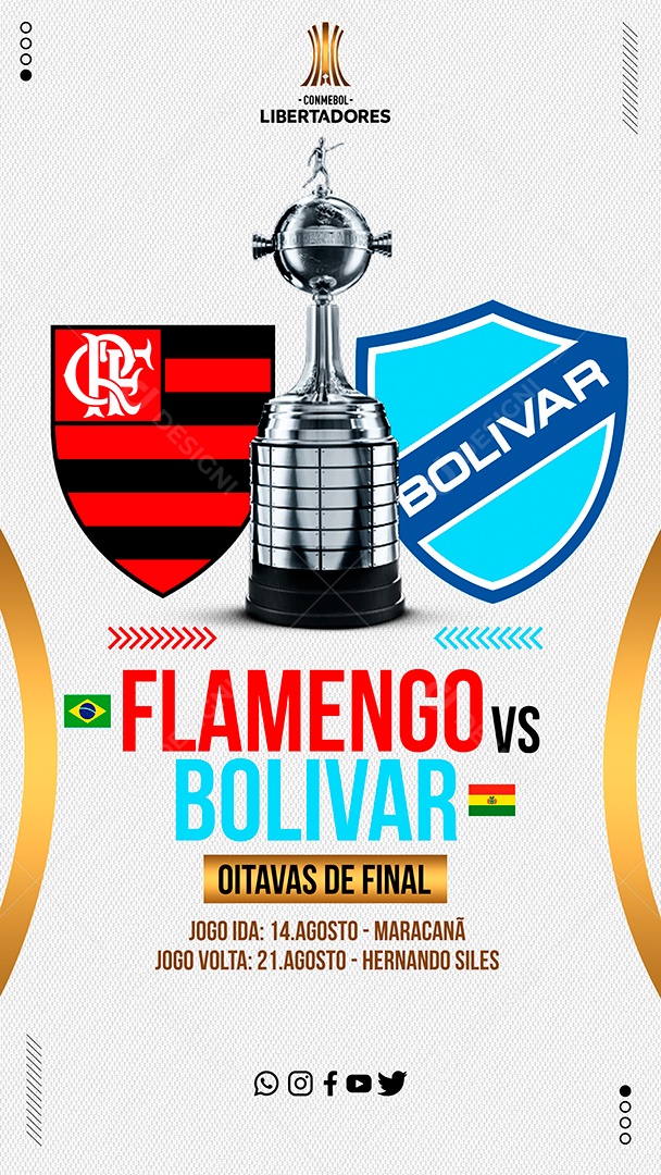 Social Media Futebol PSD Editável