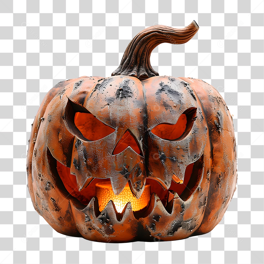 Abóbora de Halloween Elemento IA PNG Transparente