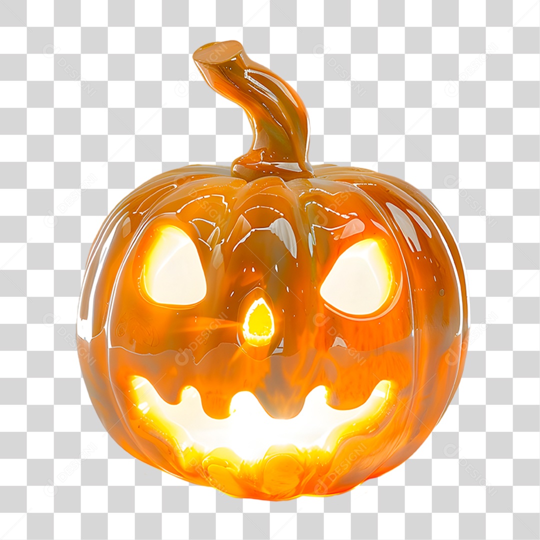 Abóbora de Halloween Elemento IA PNG Transparente