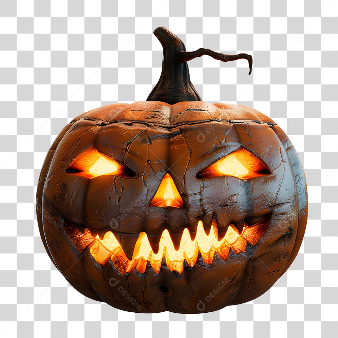 Abóbora de Halloween Elemento IA PNG Transparente