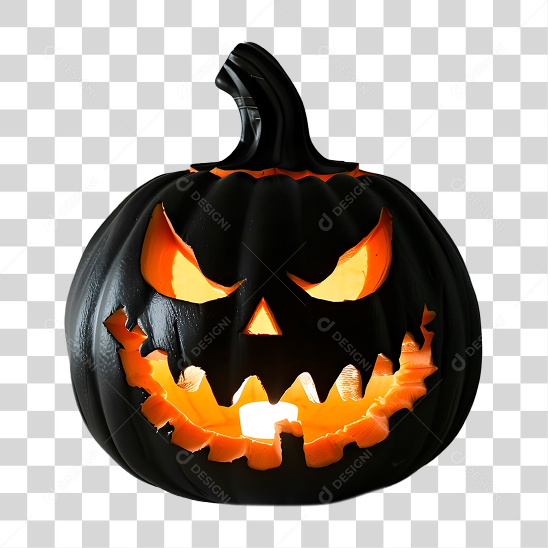 Abóbora de Halloween Elemento IA PNG Transparente