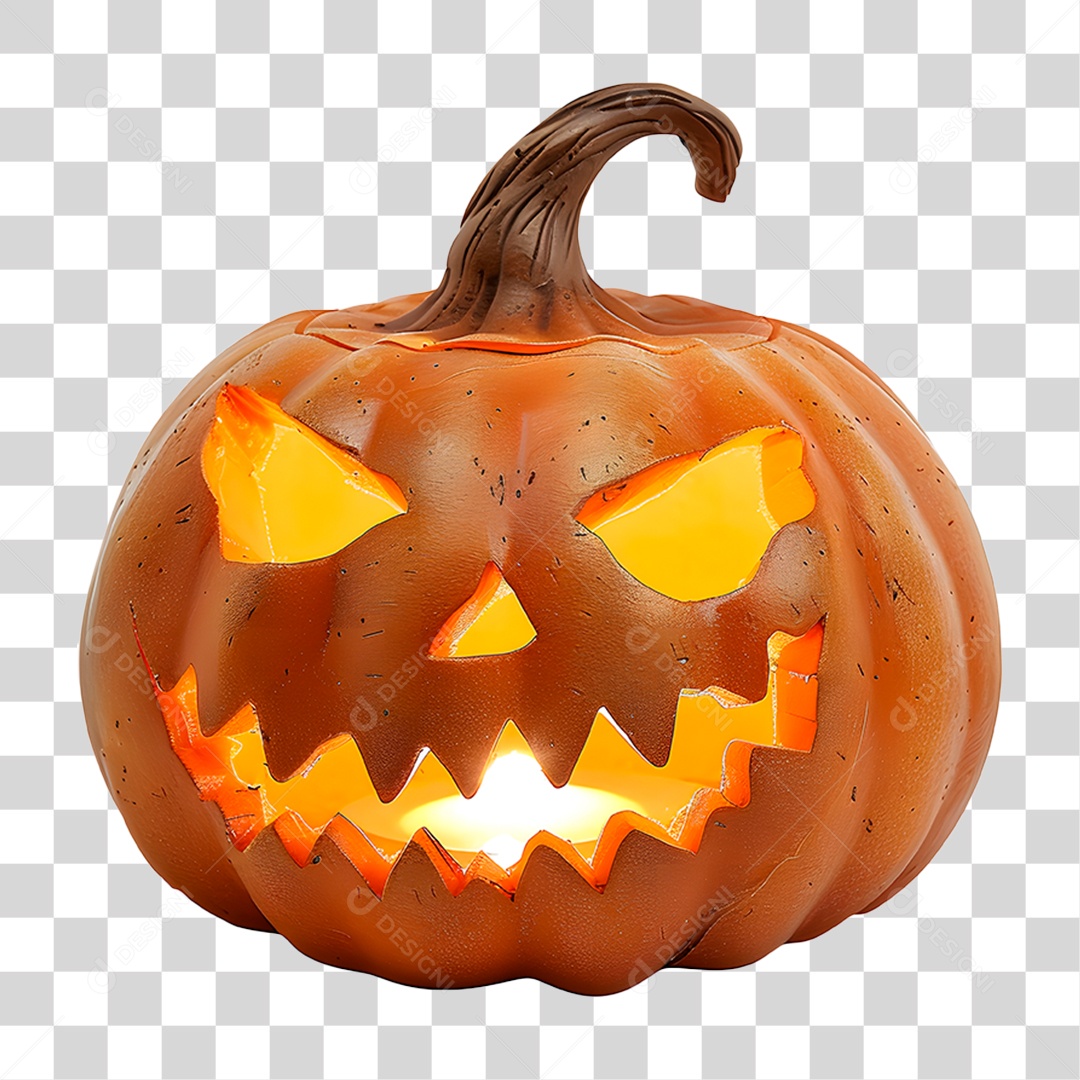 Abóbora de Halloween Elemento IA PNG Transparente